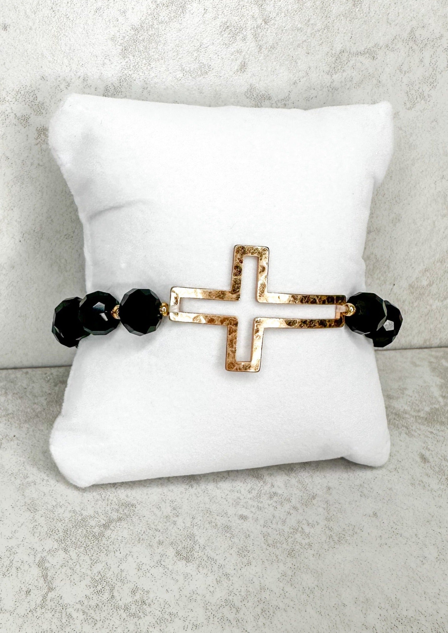 Beaded Cross Bracelet