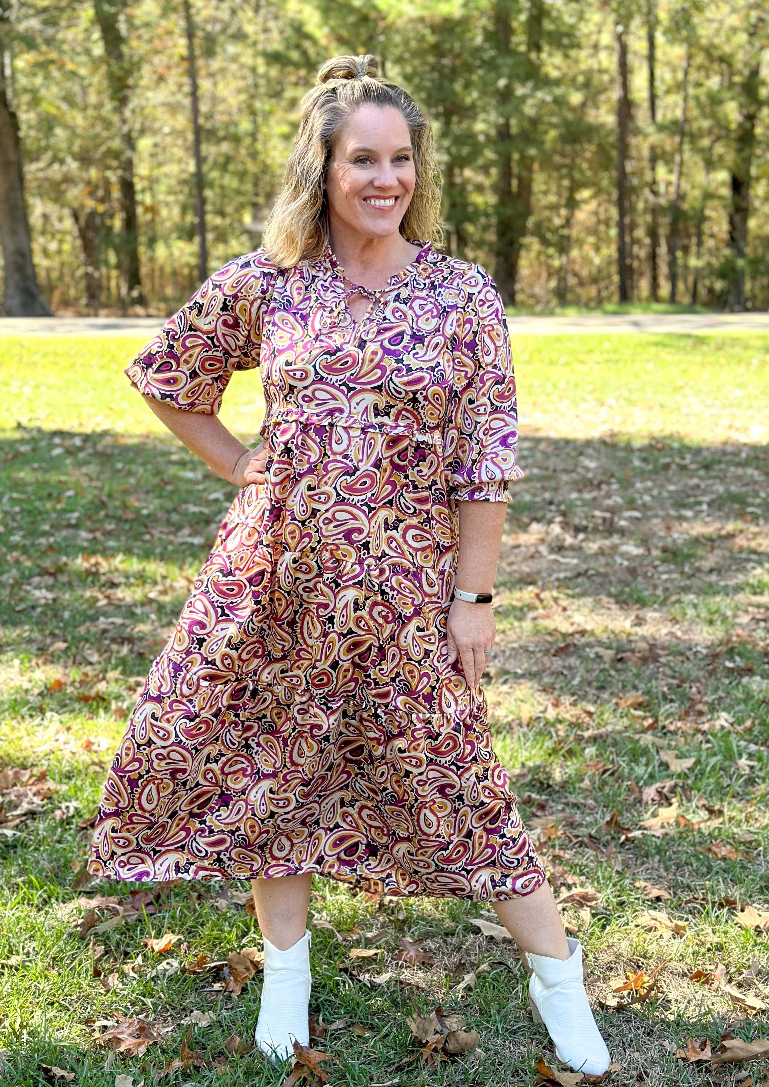 Paisley Midi Dress