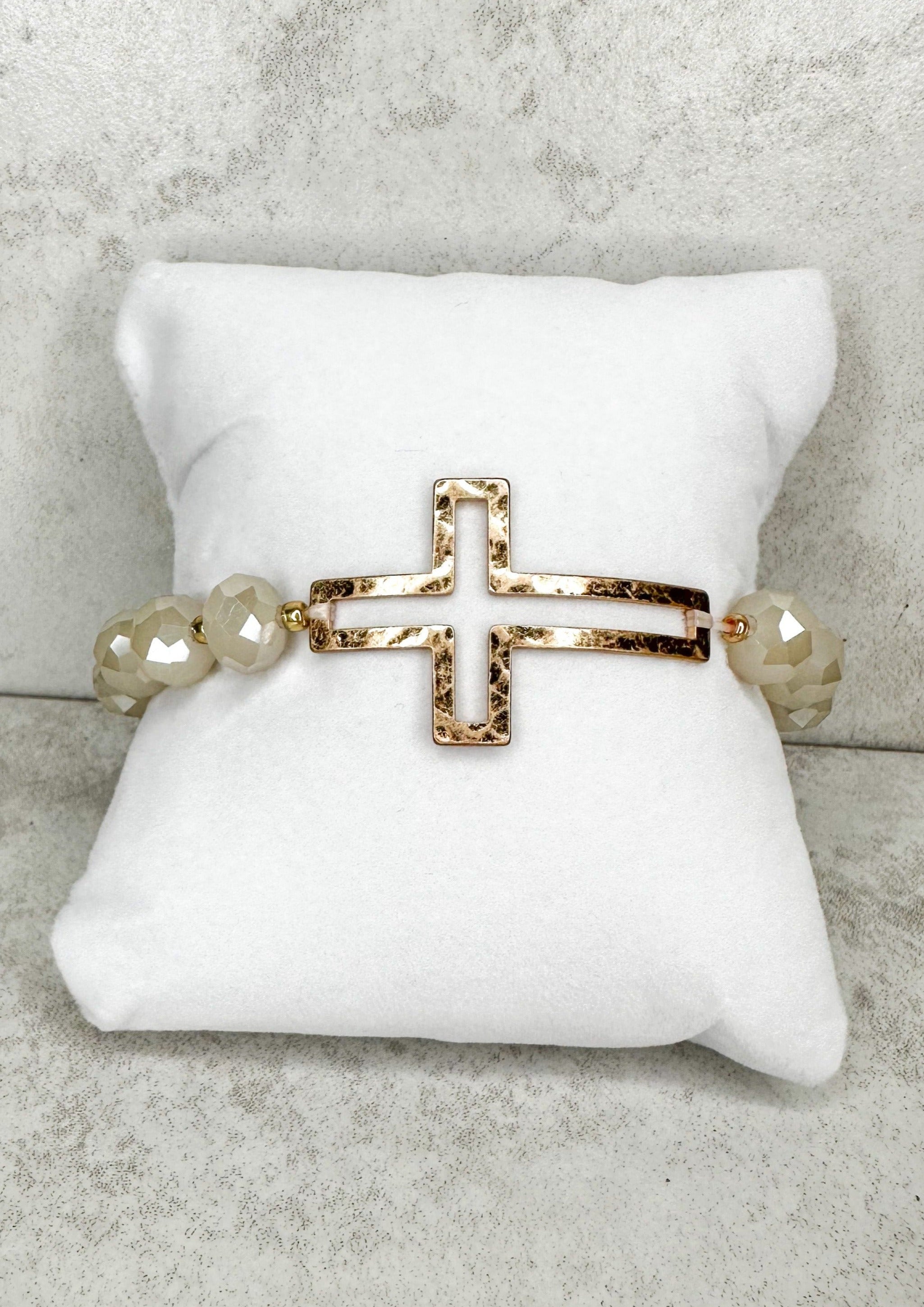 Beaded Cross Bracelet