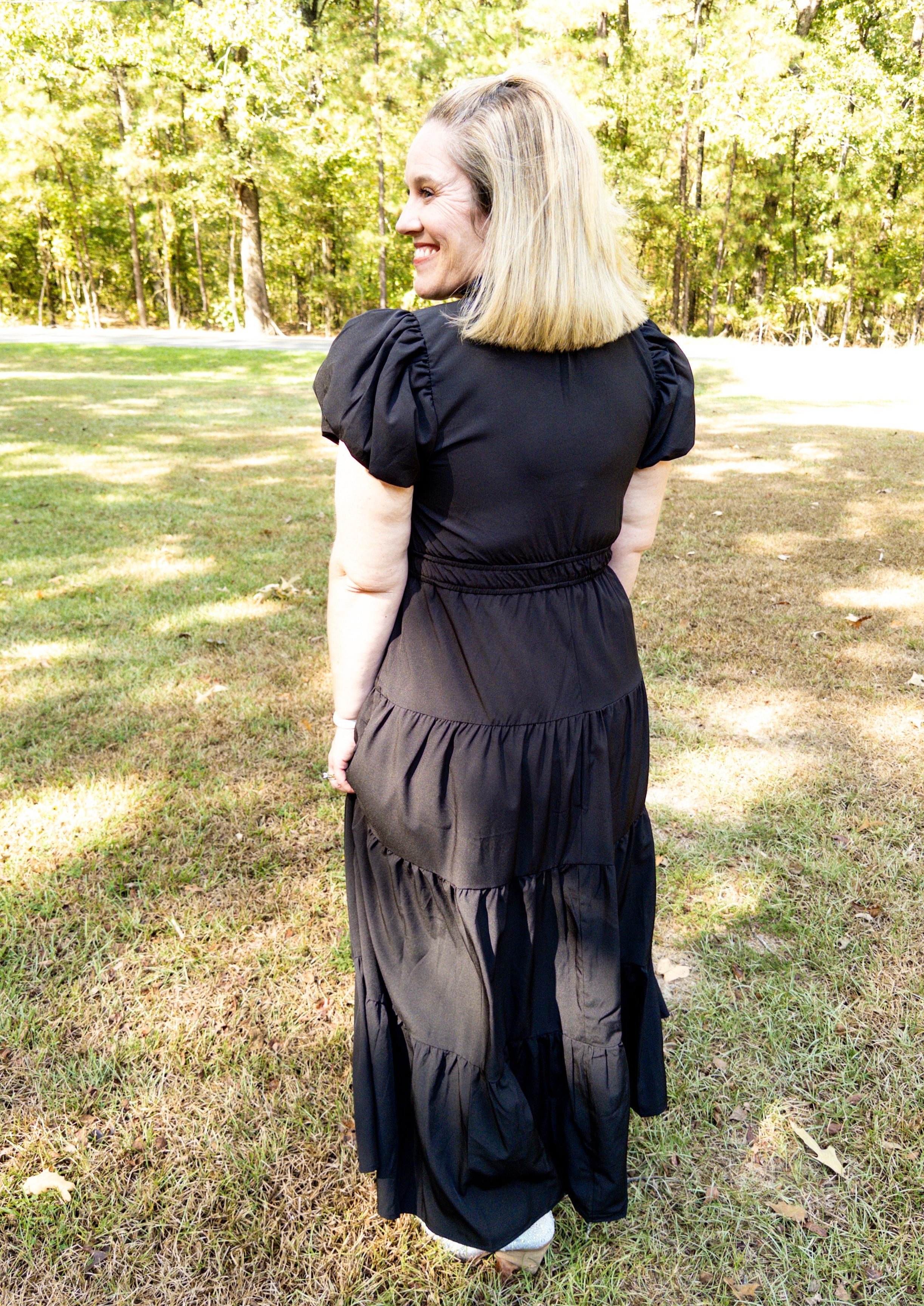 Tiered Maxi Dress - Black