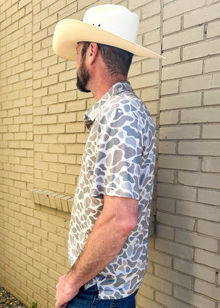 classic camo performance short sleeve polo shirt