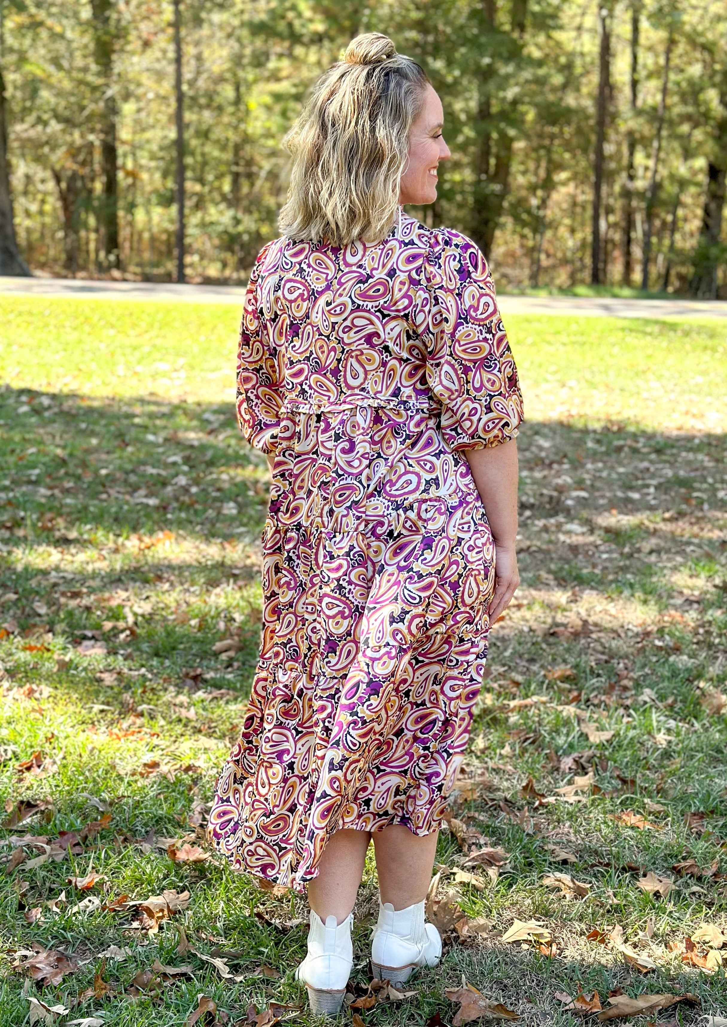 Paisley Midi Dress