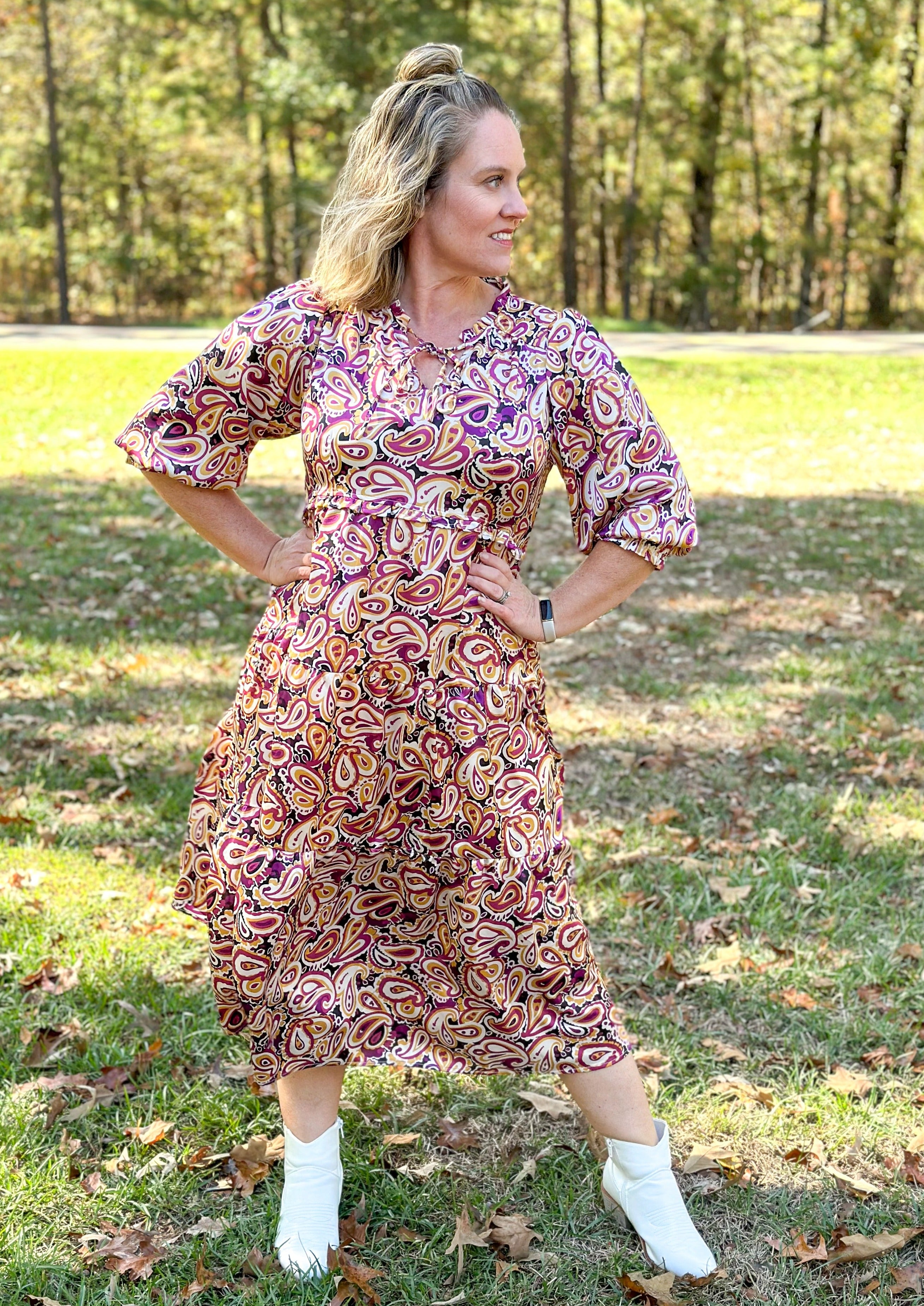 Paisley Midi Dress