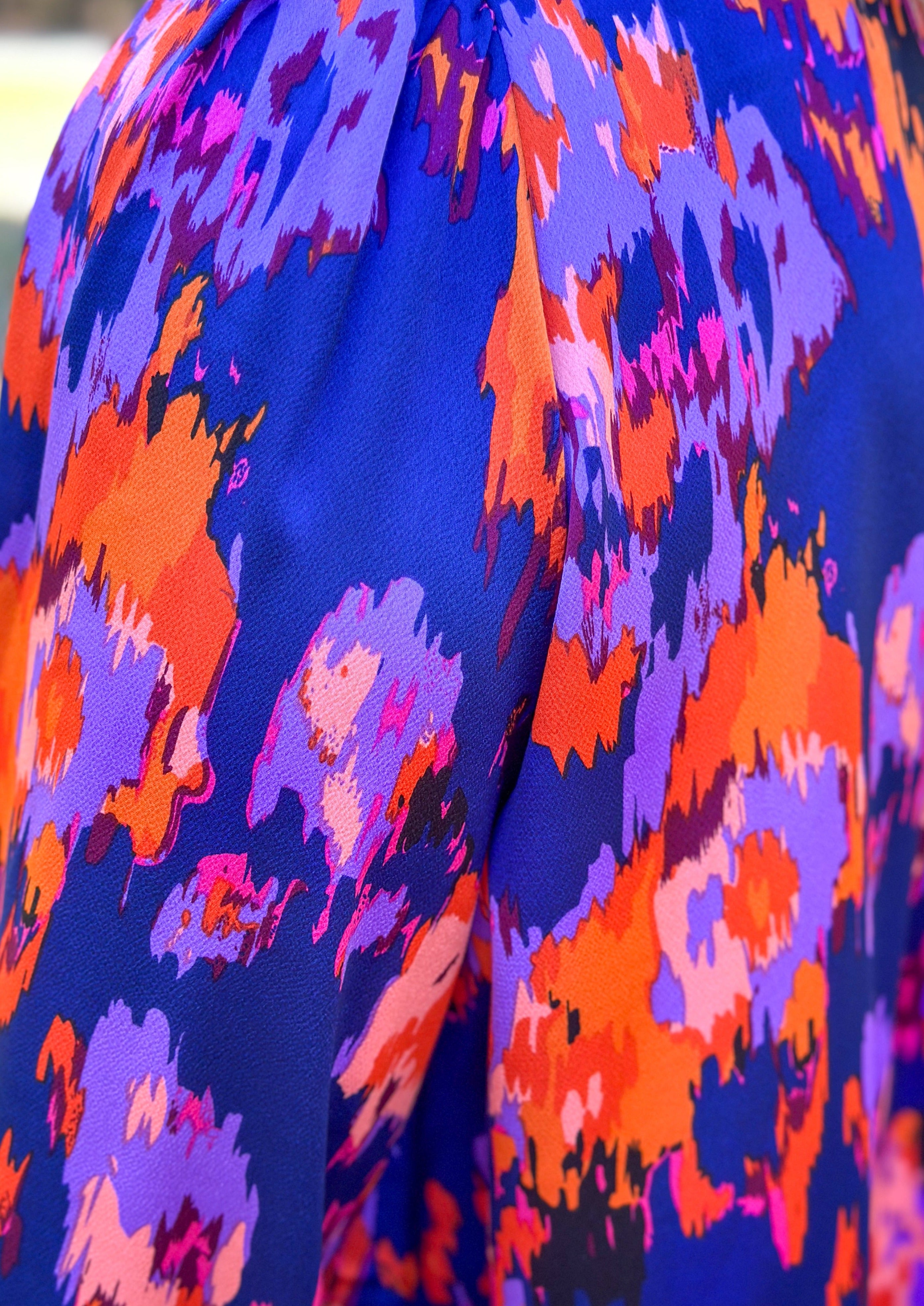 Long Sleeve Brushstroke Dress