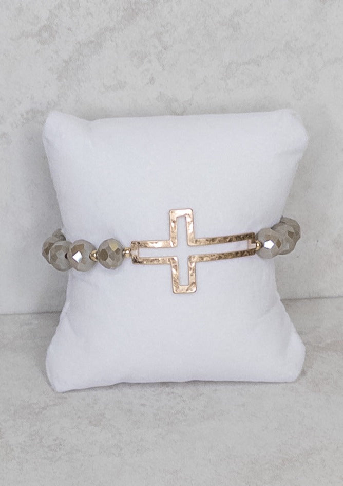 Beaded Cross Bracelet