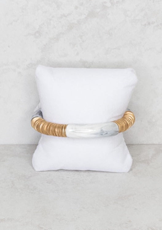 Gold & Marble Bracelet