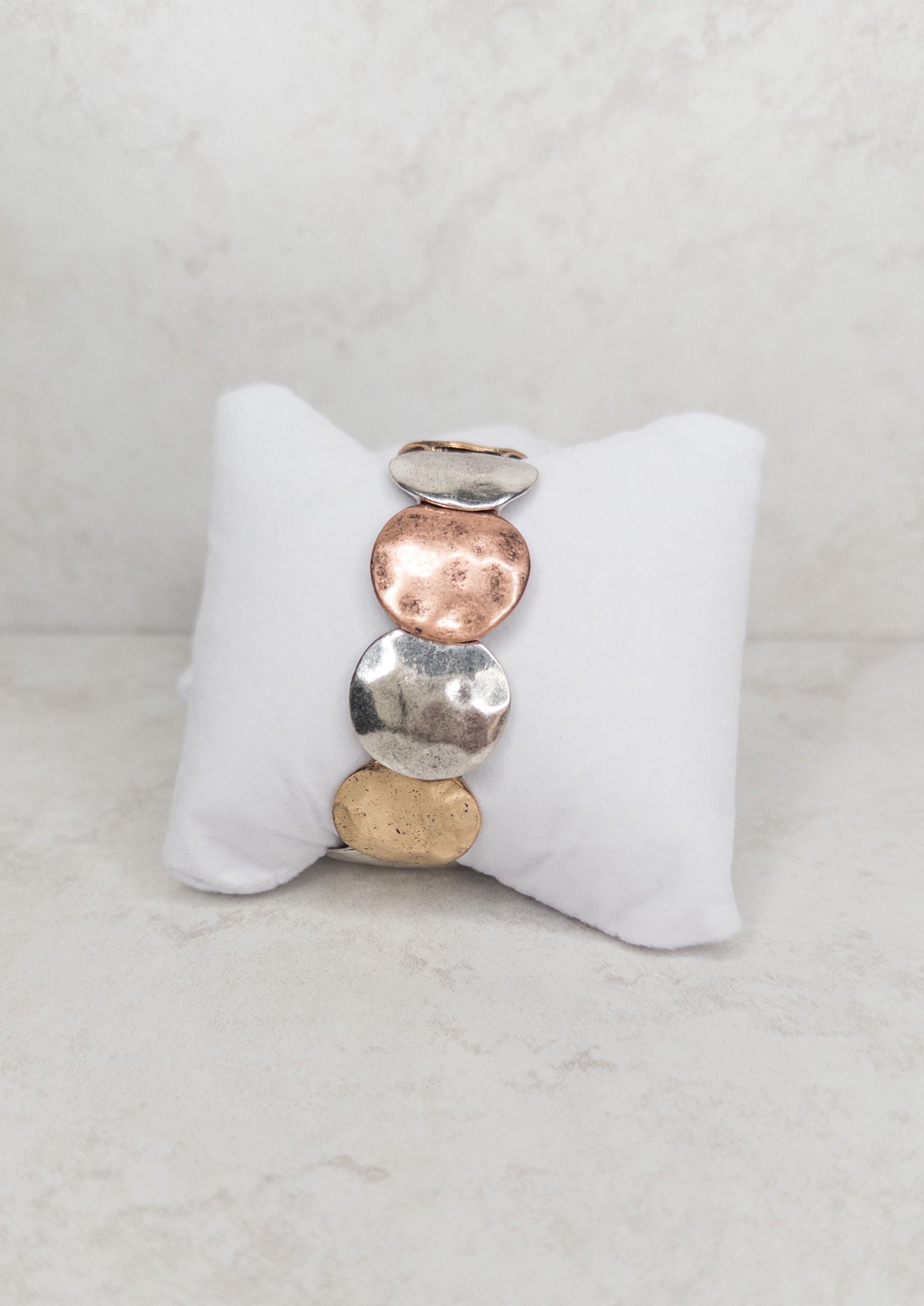 Tri Colored Metal Bracelet
