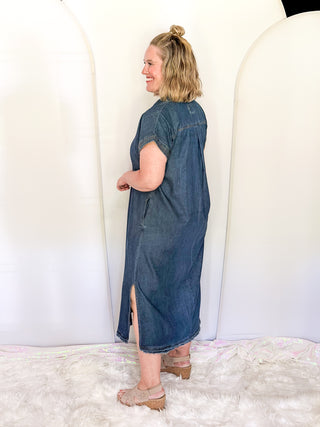 Go Everywhere Denim Midi Dress