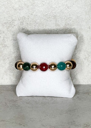 Feeling Fall Beaded Stretch Bracelet