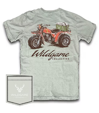 Wildgame Collective men's tee with vintage three wheeler ATV graphic.
