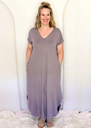 Solid Maxi Dress