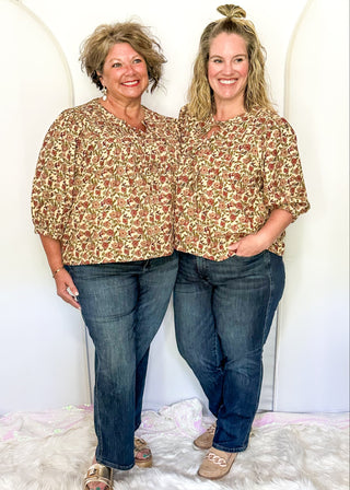 Judy Blue petite dark denim straight jean with tummy control