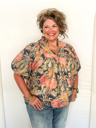 Fall Floral Top