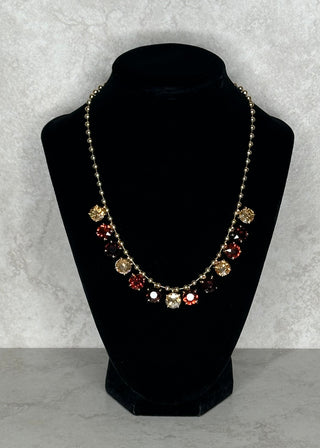 Shades of Brown Gemstone Necklace
