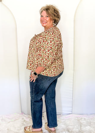 Judy Blue petite dark denim straight jean with tummy control