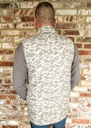 Men's Burlebo Zip up Puffer Vest with pockets