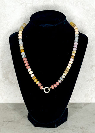 Beaded Necklace with gold clasp