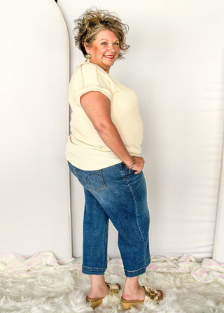 Vintage wide leg crop Judy Blue Jeans