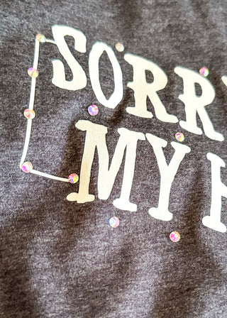 close up of graphic tee