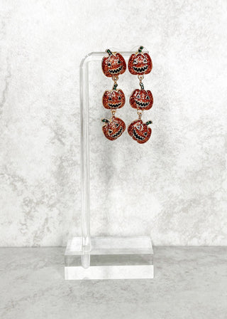 Jack-O-Lantern Post Back Earrings