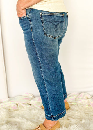 Vintage wide leg crop Judy Blue Jeans