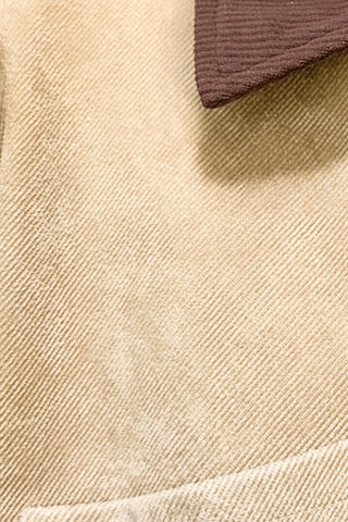close up of twill suede fabric 