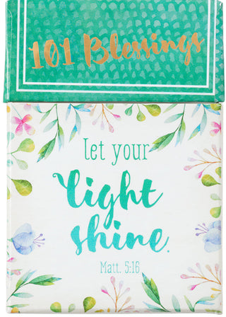 double sided blessing cards in a box