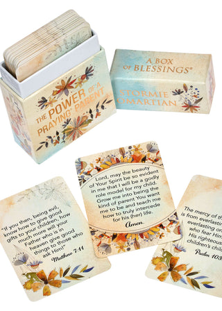 Box of prayer cards for parents