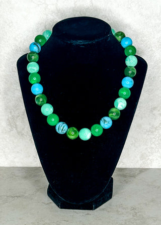 Shades of Green Beaded Necklace