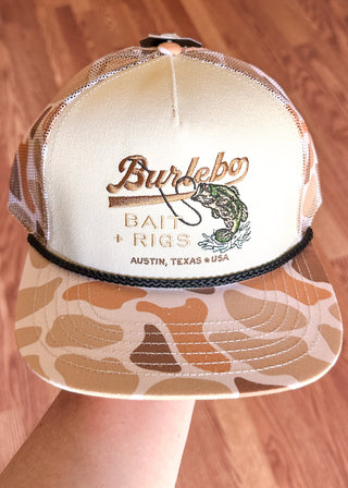 Burlebo men's Bait + Rigs Hat