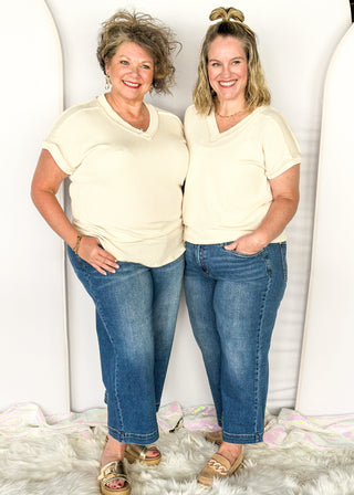 Vintage wide leg crop Judy Blue Jeans