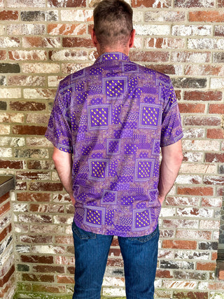 BURLEBO Performance Western Polo - Louisiana Paisley