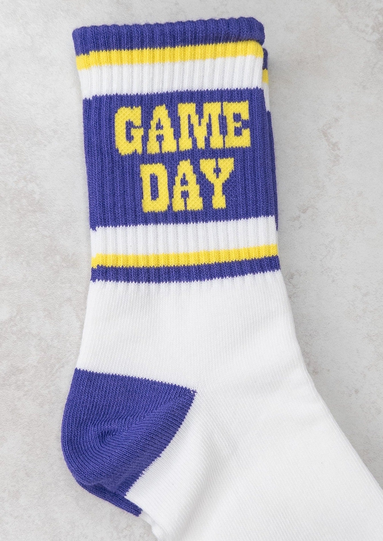 Purple and Gold Socks