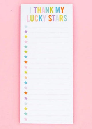 Taylor Elliott "I Thank My Lucky Stars" List Pad - 50 sheets - magnet on back