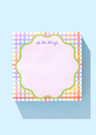 Taylor Elliott "All the Things" Sticky Notepad - 300 sheets - adhesive sticky backing