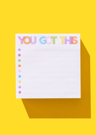 Taylor Elliott "You Got This" Sticky Note Pad - 300 sheets - sticky adhesive backing