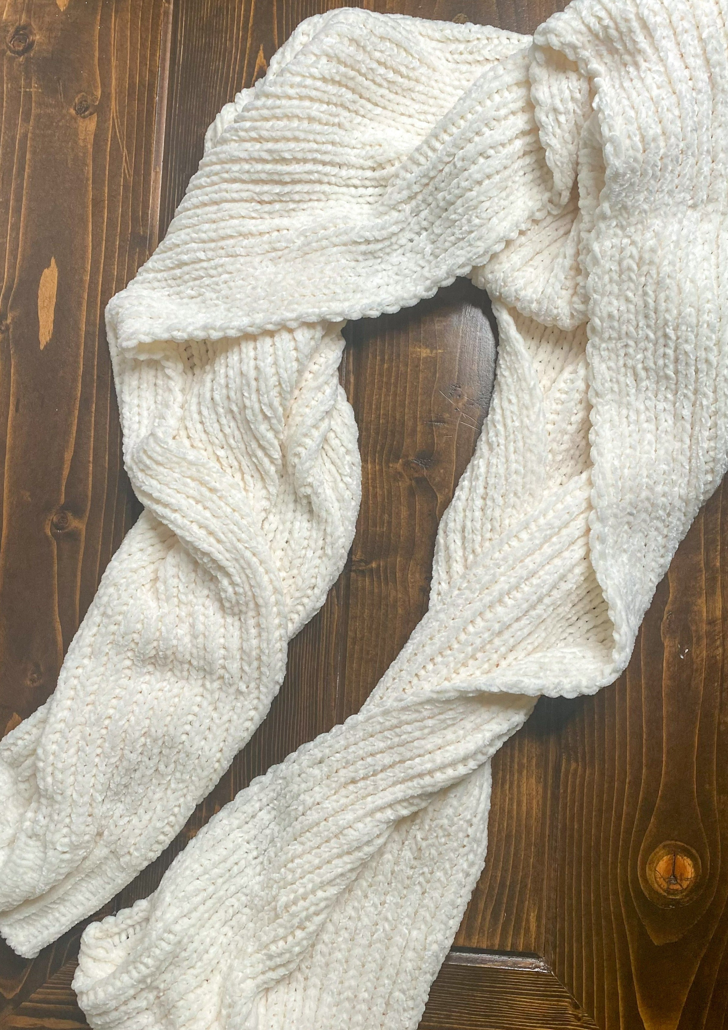 Knit Scarf - Cream