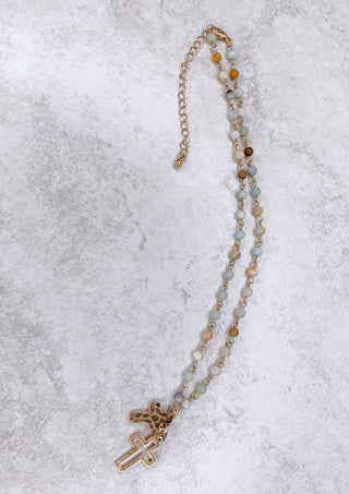 Beaded Cross Necklace